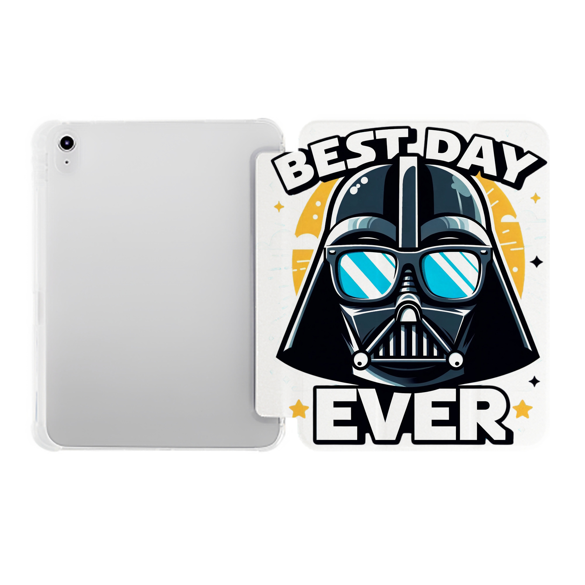 （画像用） スター・ウォーズ Star Wars IPad ケース ペン収納付き 三つ折りスタンド PUレザー×シリコン 対応機種9.5/10.5/10.9インチ